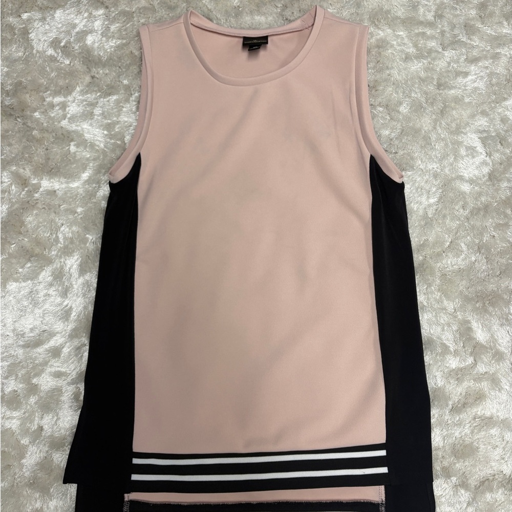 Worthington Blush and Black long Women’s Tank Top -XS